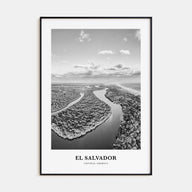 El Salvador Portrait B&W No 2 Poster