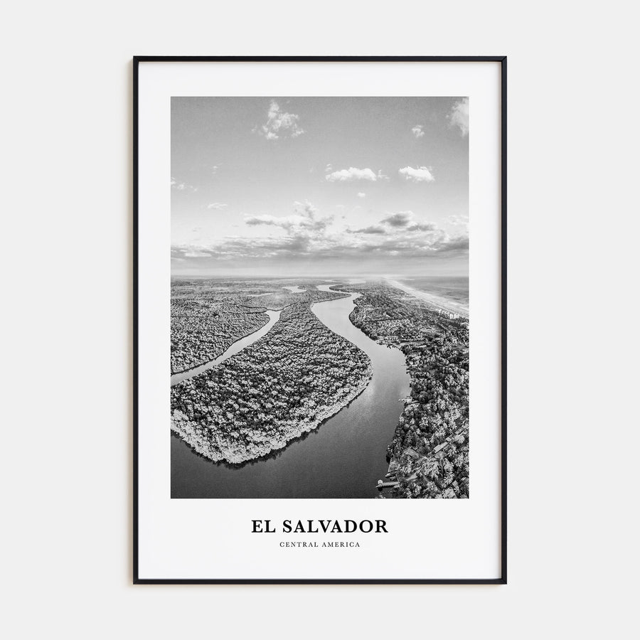 El Salvador Portrait B&W No 2 Poster