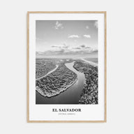 El Salvador Portrait B&W No 2 Poster
