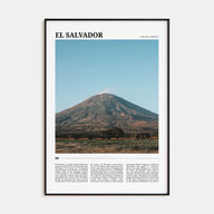 El Salvador Travel Color Poster