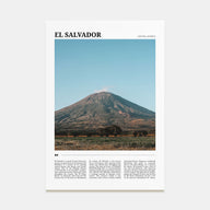 El Salvador Travel Color Poster
