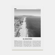 El Segundo Travel B&W Poster
