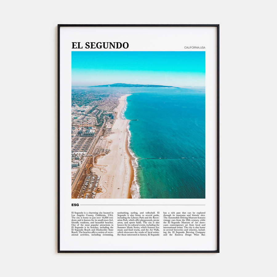 El Segundo Travel Color Poster