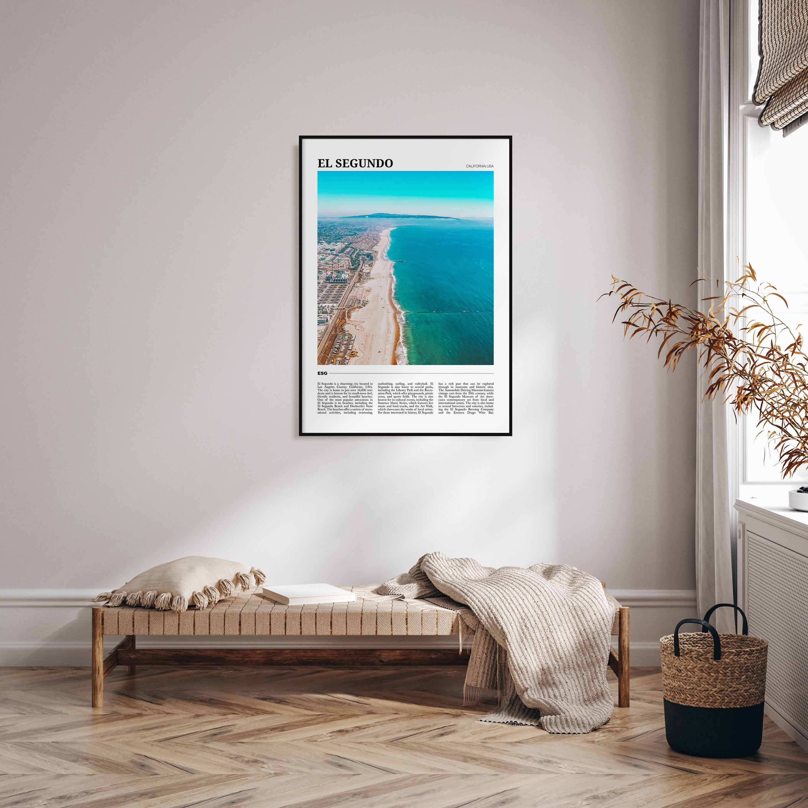 El Segundo Travel Color Poster