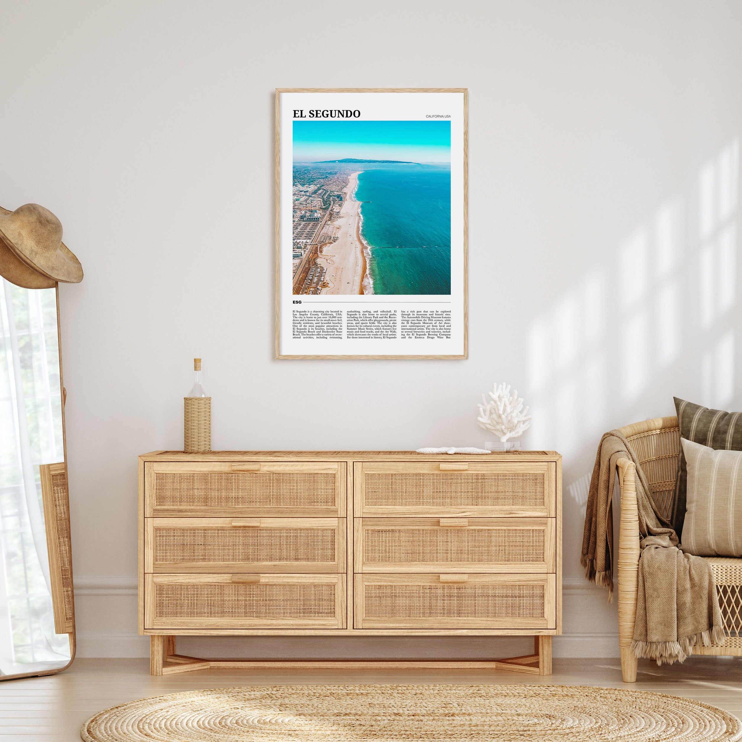 El Segundo Travel Color Poster