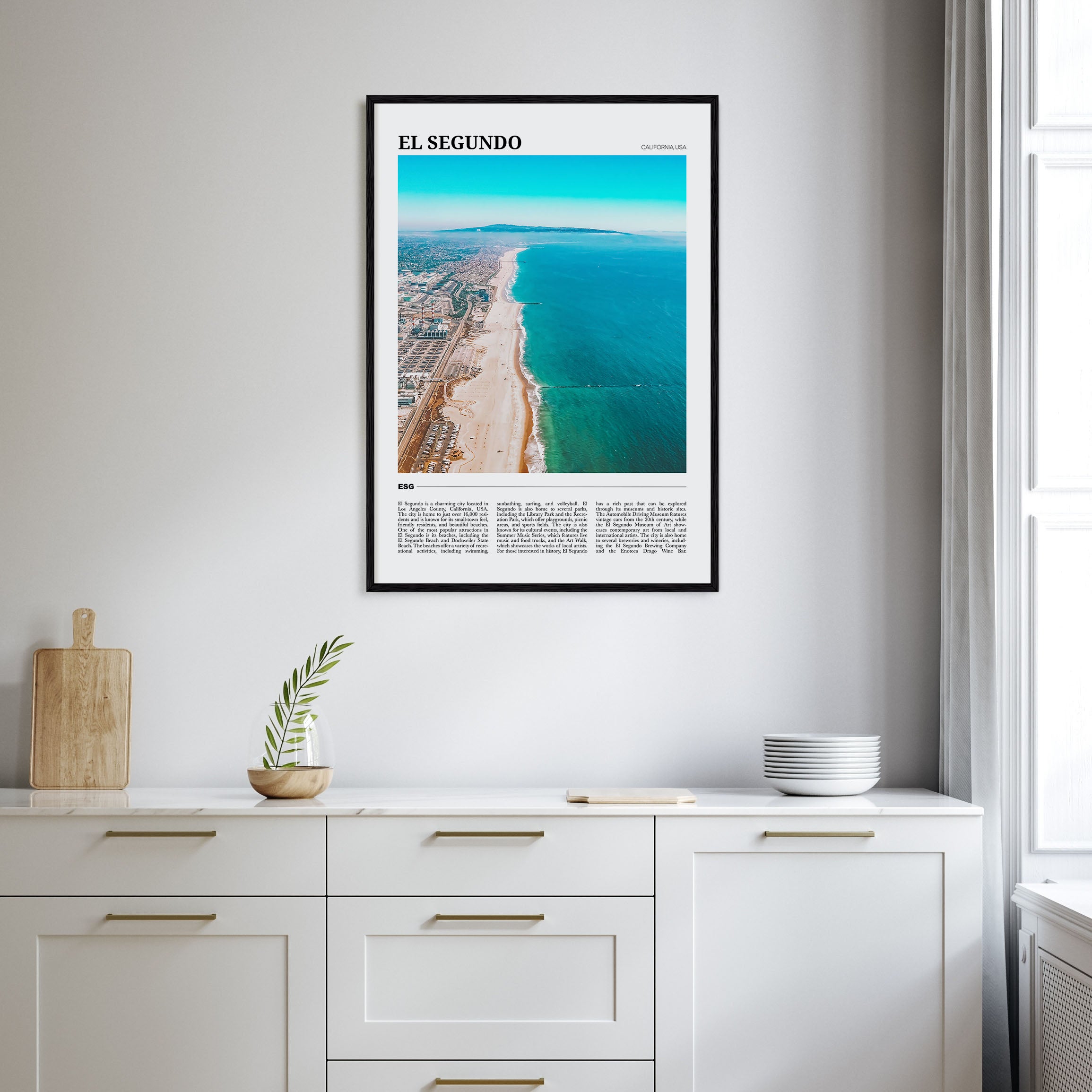 El Segundo Travel Color Poster