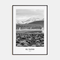 El Tatio Portrait B&W Poster