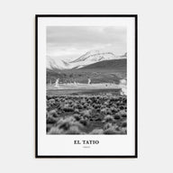 El Tatio Portrait B&W Poster