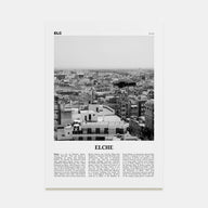 Elche Travel B&W Poster