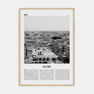 Elche Travel B&W Poster