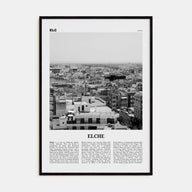 Elche Travel B&W Poster