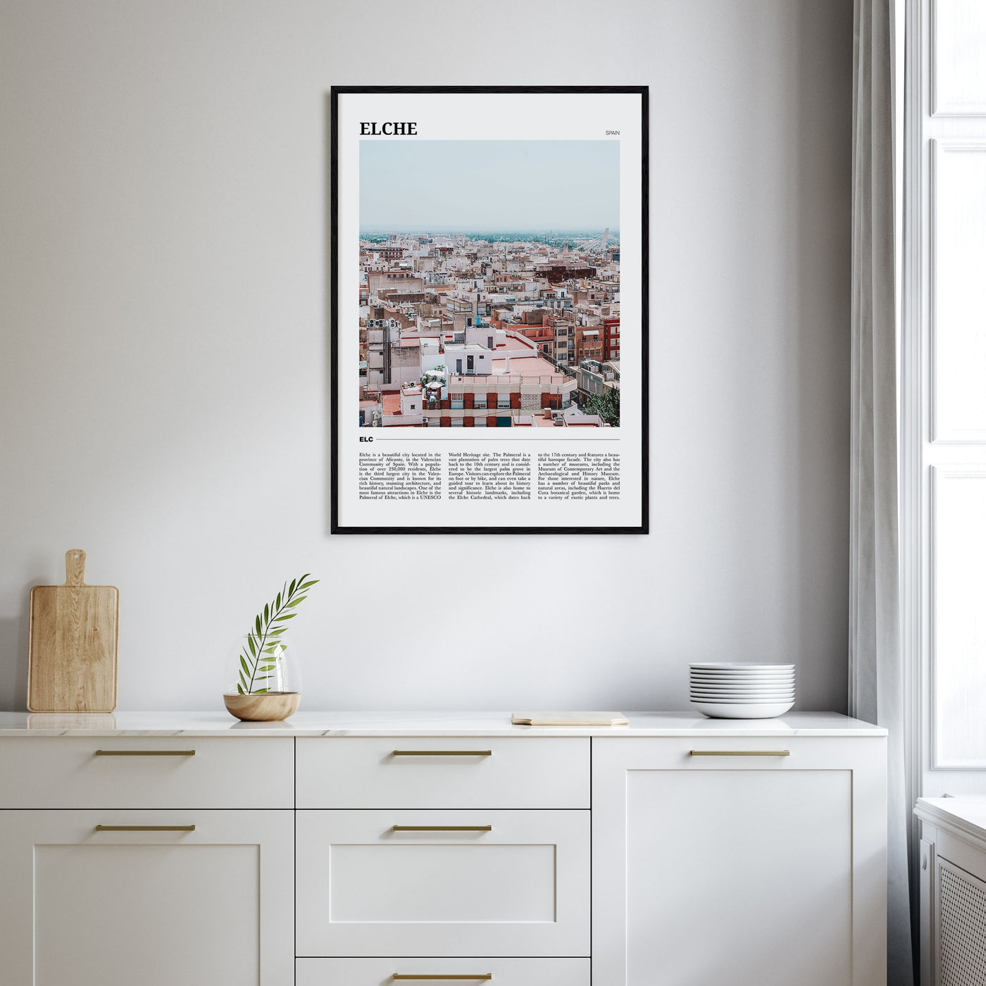 Elche Travel Color Poster