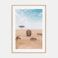 Elephant Photo Color No 1 Poster