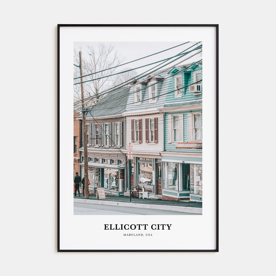 Ellicott City Portrait Color Poster