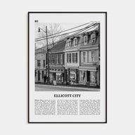 Ellicott City Travel B&W Poster