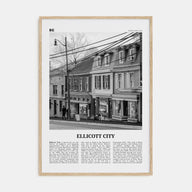 Ellicott City Travel B&W Poster