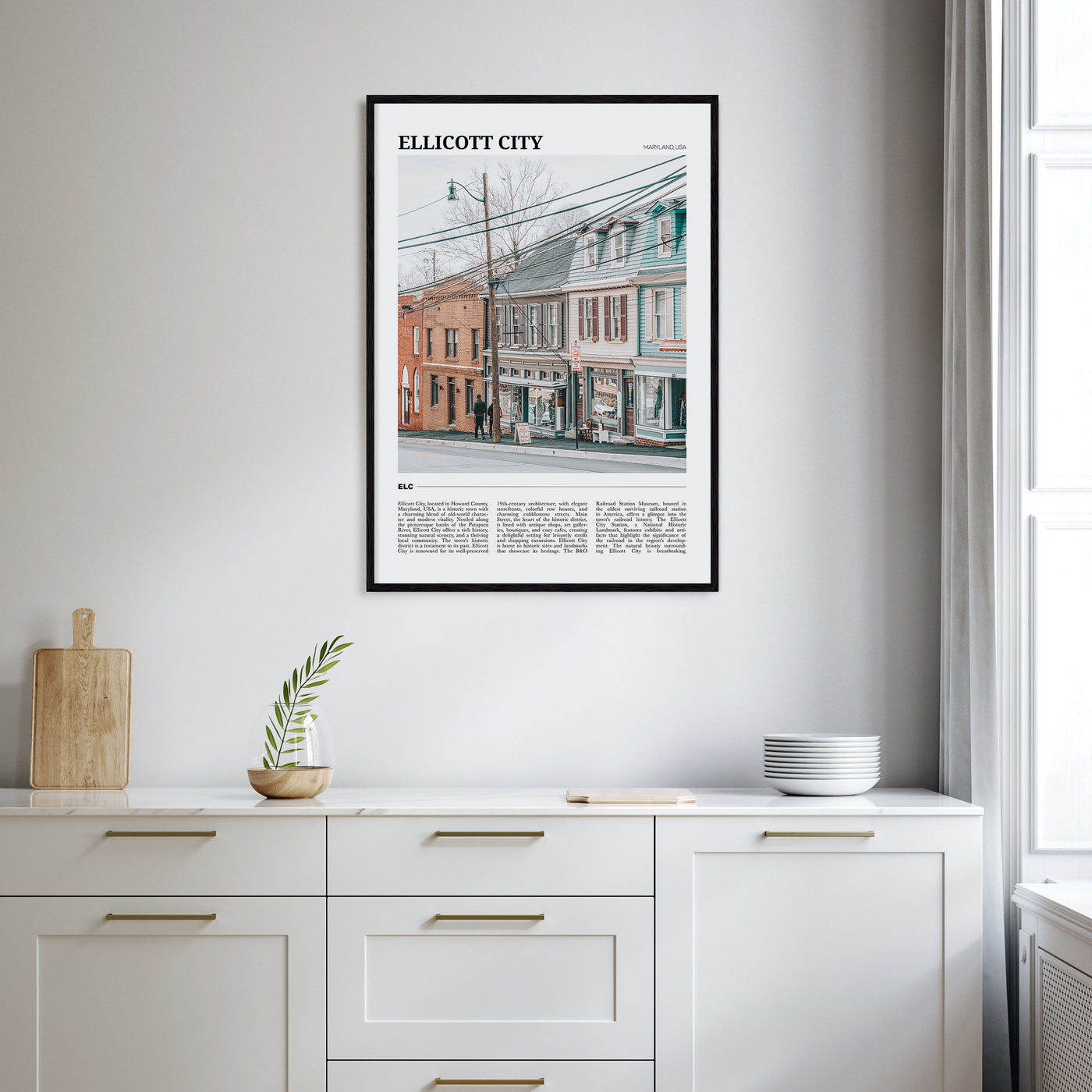 Ellicott City Travel Color Poster