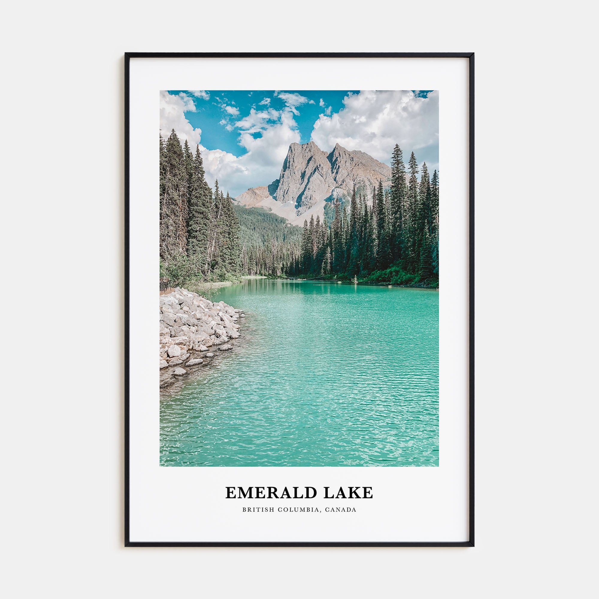 Emerald Lake Portrait Color Poster