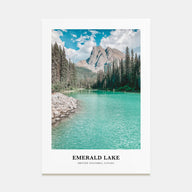 Emerald Lake Portrait Color Poster