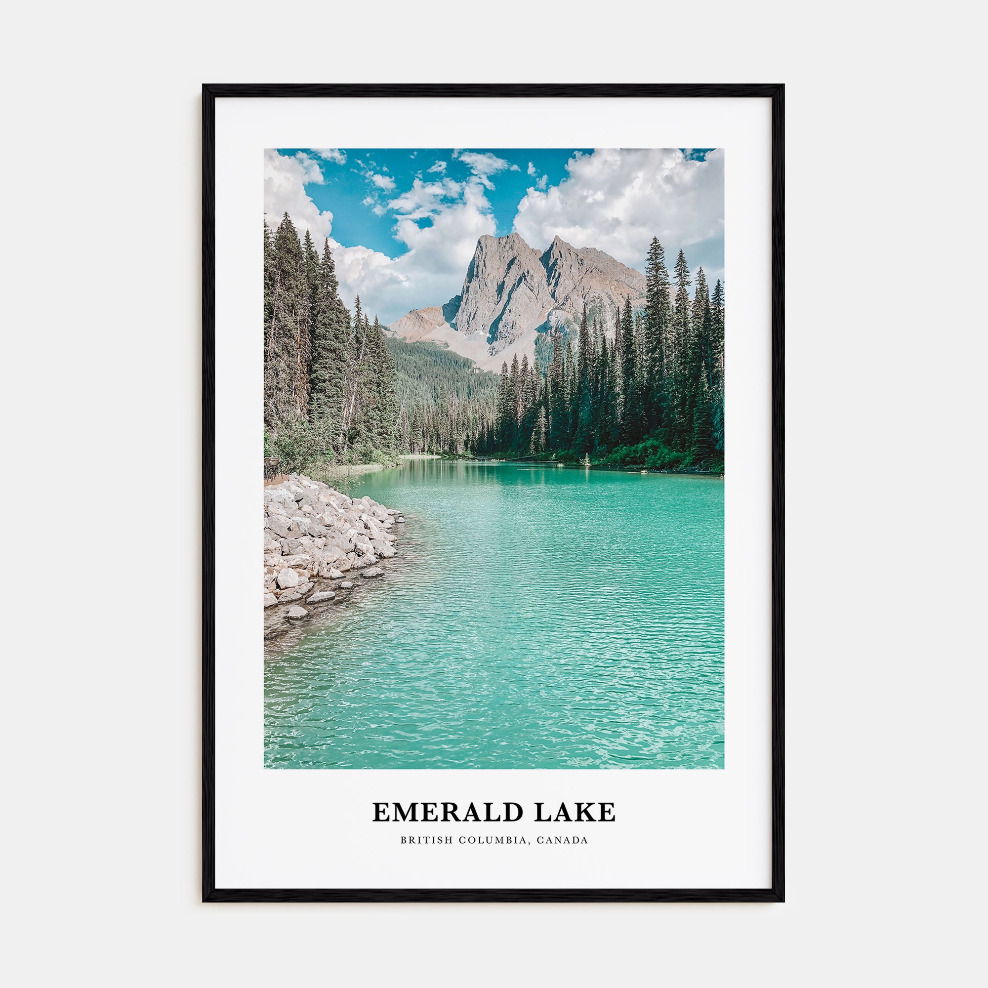 Emerald Lake Portrait Color Poster