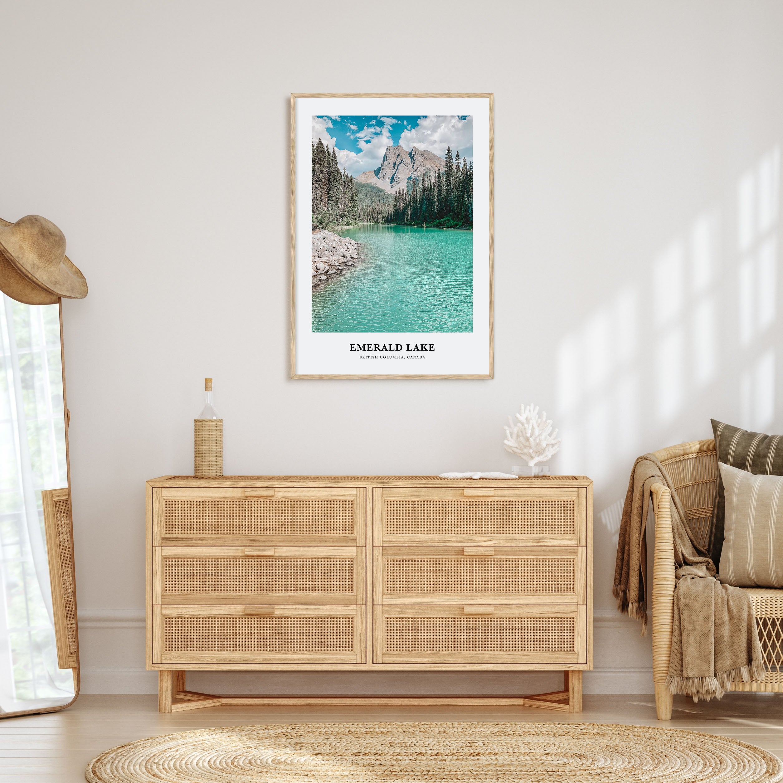 Emerald Lake Portrait Color Poster