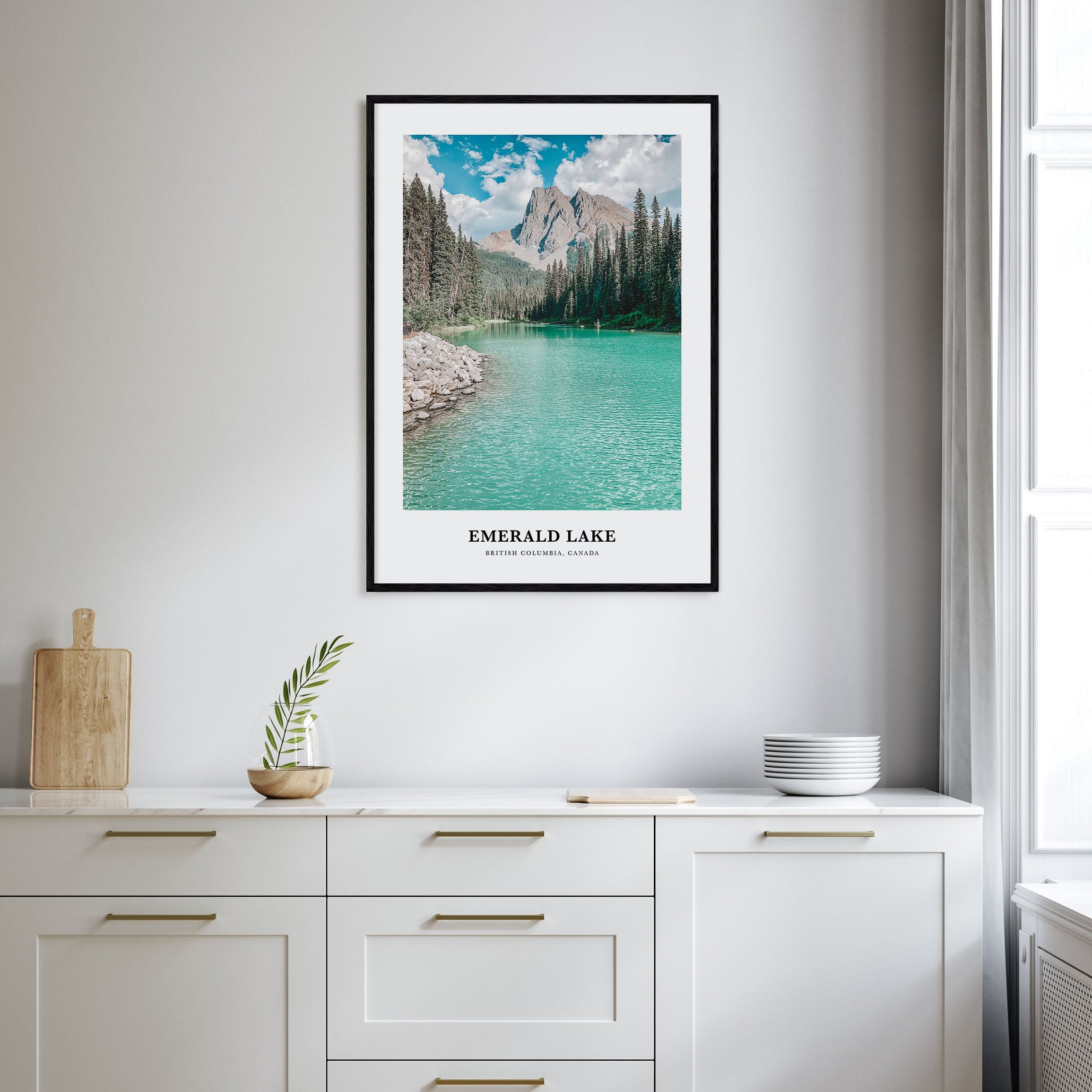 Emerald Lake Portrait Color Poster