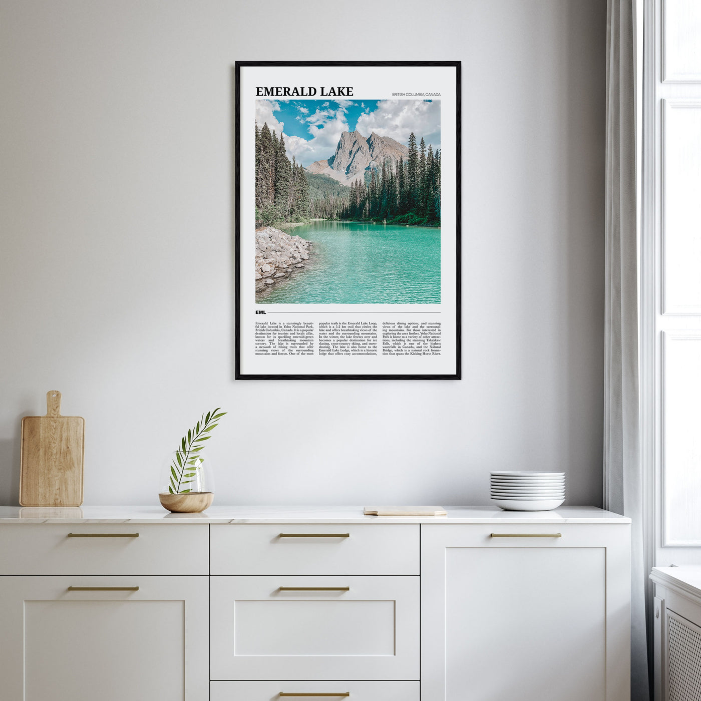Emerald Lake Travel Color Poster