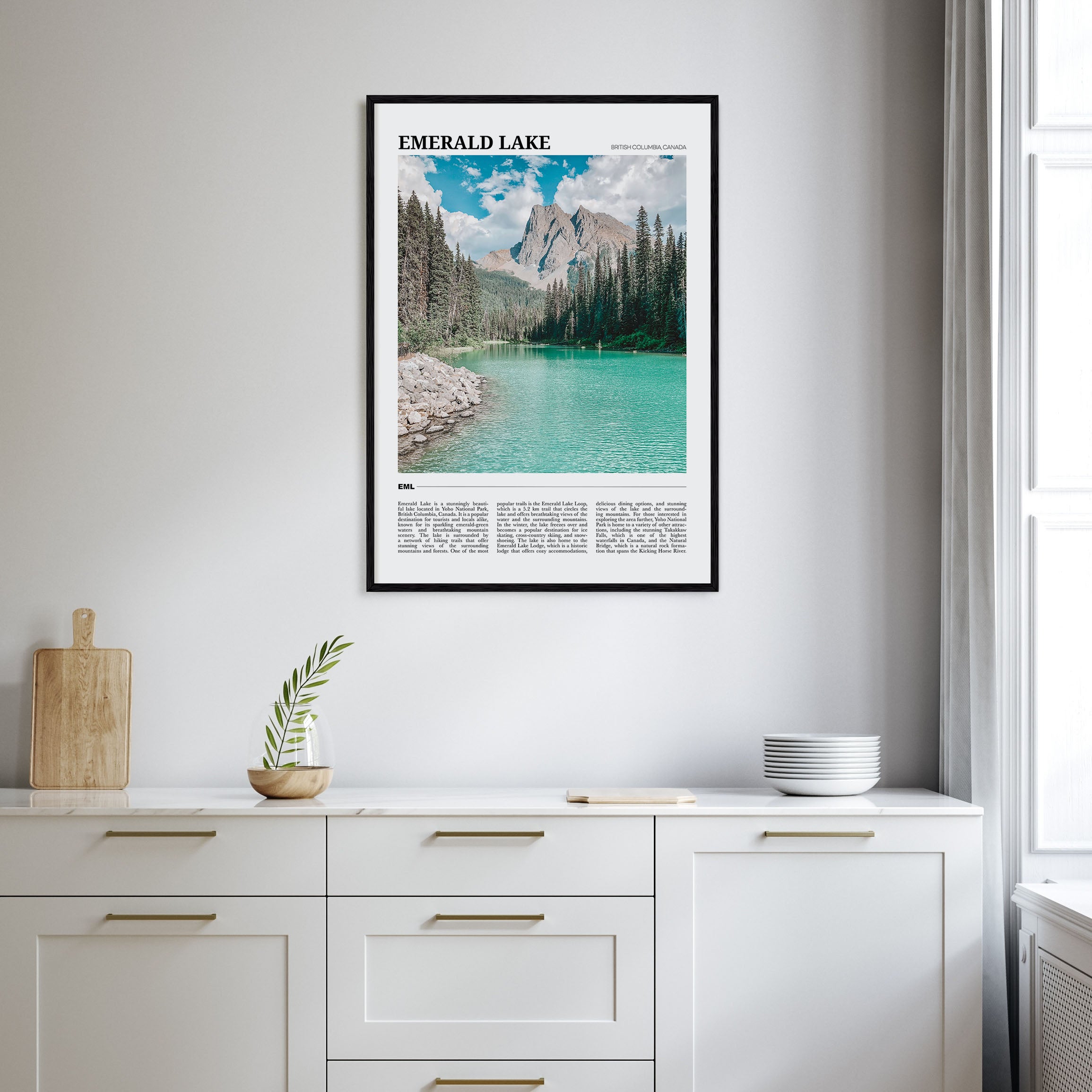 Emerald Lake Travel Color Poster