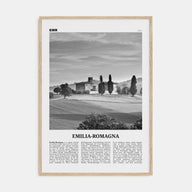 Emilia-Romagna Travel B&W Poster