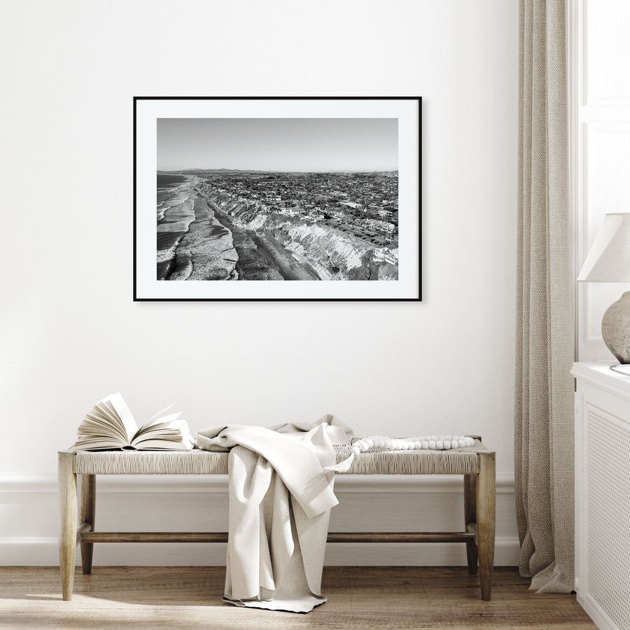 Encinitas Landscape B&W Poster
