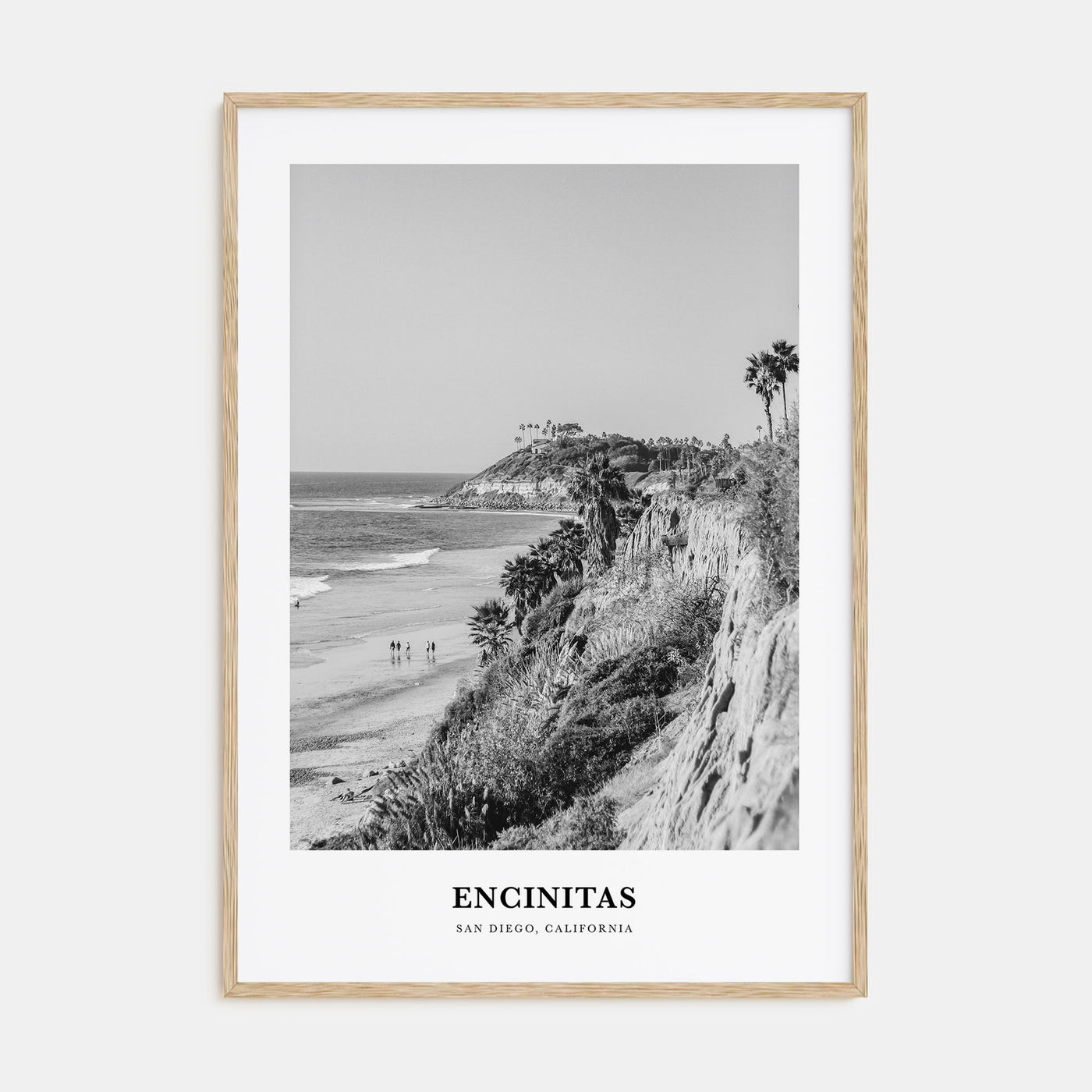 Encinitas Portrait B&W No 1 Poster