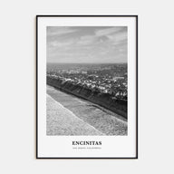 Encinitas Portrait B&W No 3 Poster