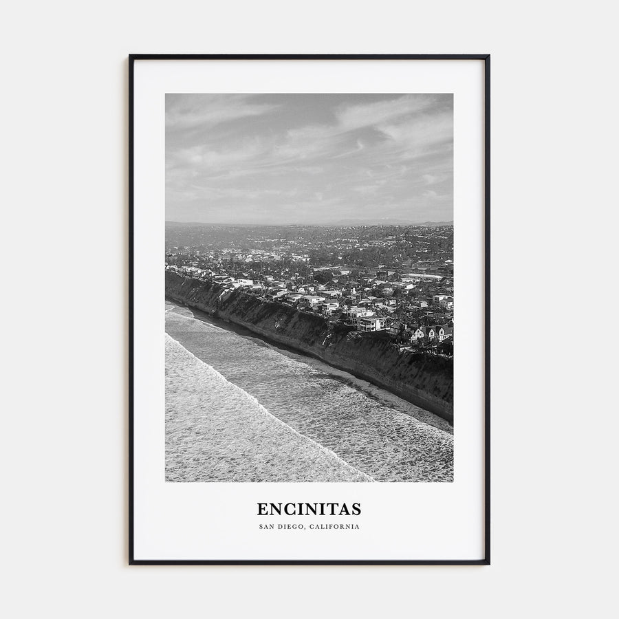 Encinitas Portrait B&W No 3 Poster