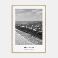 Encinitas Portrait B&W No 3 Poster