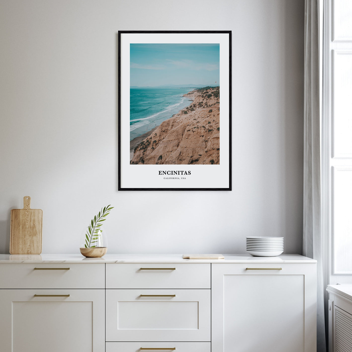 Encinitas Portrait Color Poster