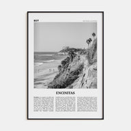 Encinitas Travel B&W No 1 Poster