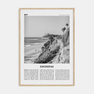 Encinitas Travel B&W No 1 Poster