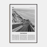 Encinitas Travel B&W No 3 Poster