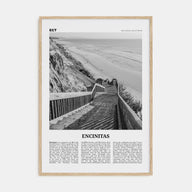 Encinitas Travel B&W No 3 Poster