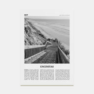 Encinitas Travel B&W No 3 Poster