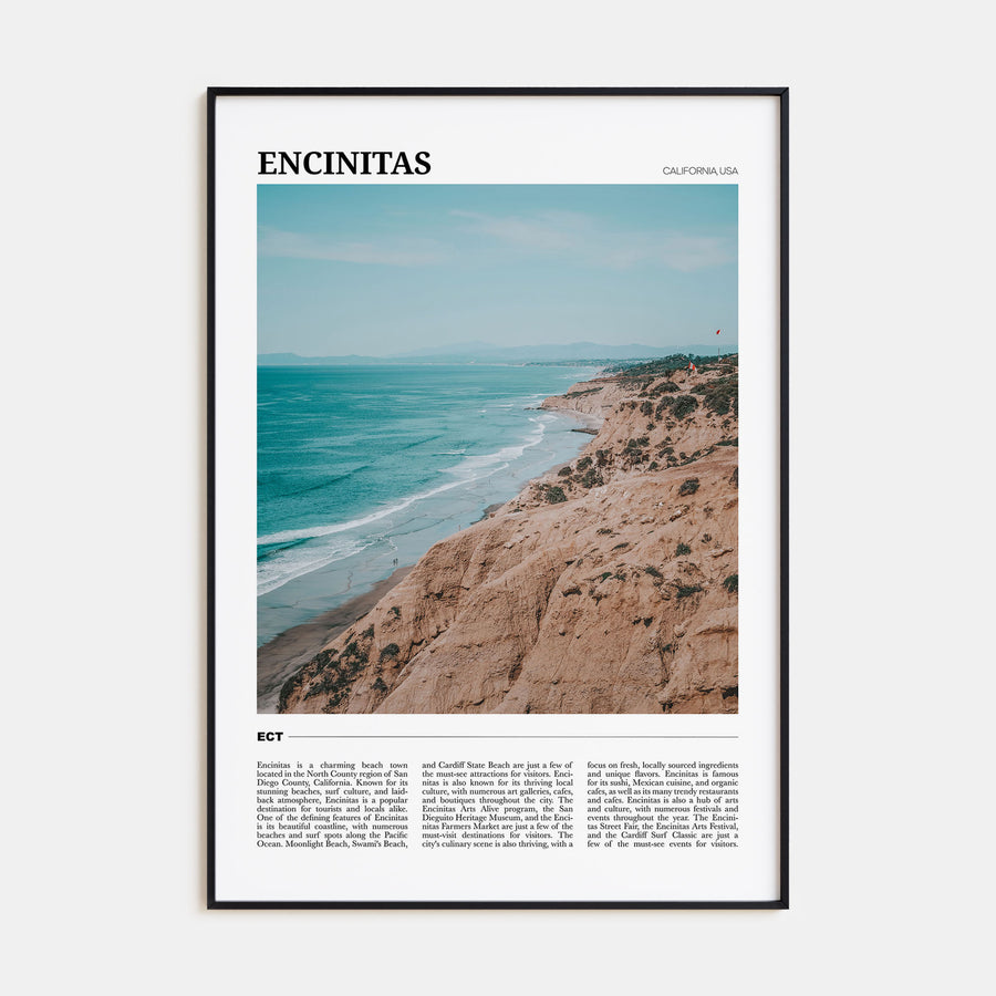Encinitas Travel Color Poster