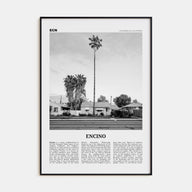 Encino Travel B&W Poster