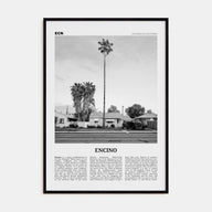 Encino Travel B&W Poster