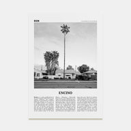 Encino Travel B&W Poster