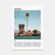 Encino Travel Color Poster