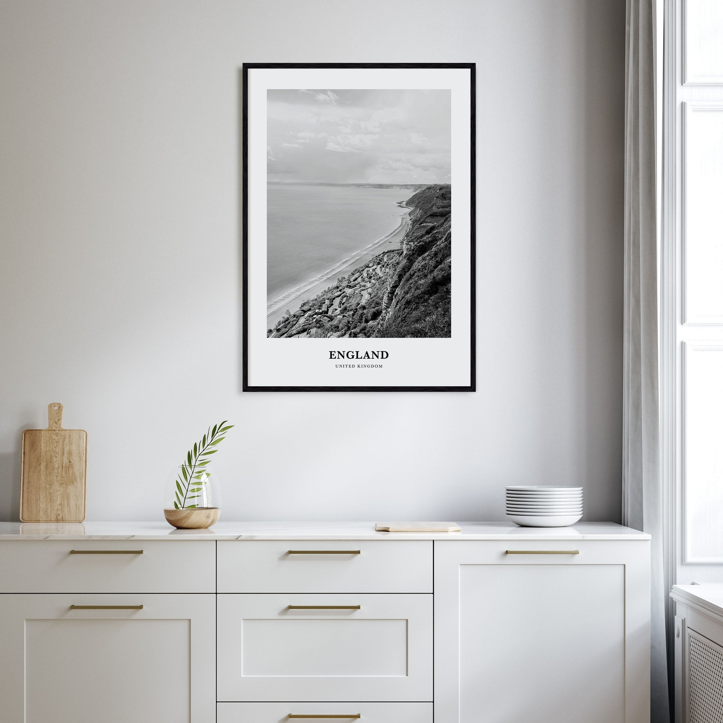 England Portrait B&W Poster