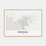Ensenada Map Landscape Poster