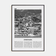 Ensenada Travel B&W Poster