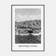Equatorial Guinea Portrait B&W Poster