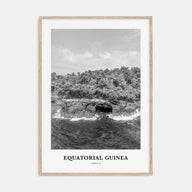 Equatorial Guinea Portrait B&W Poster